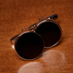 Gemelli da Uomo con Finitura Nera Lucida