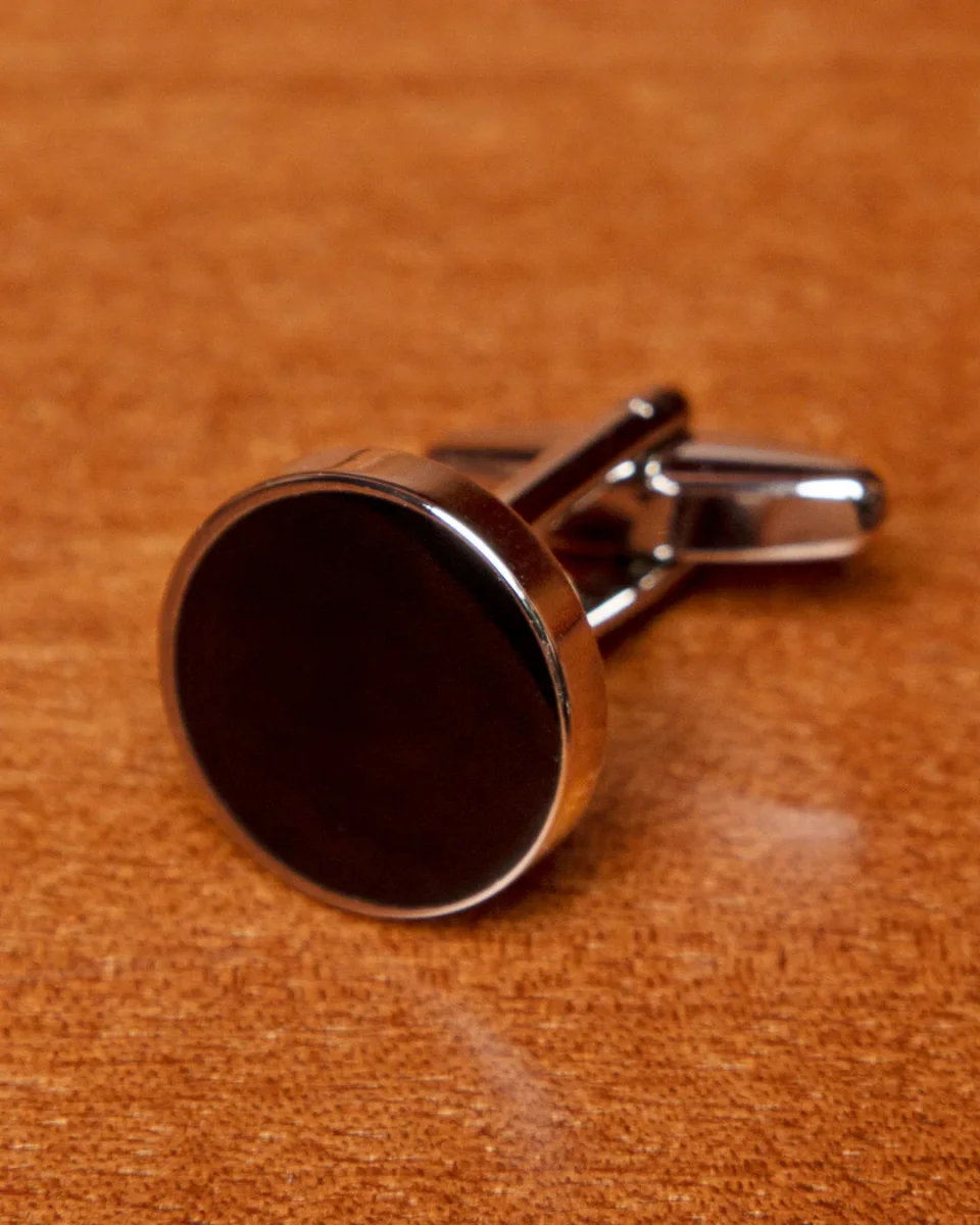 Gemelli da Uomo con Finitura Nera Lucida - immagine 4