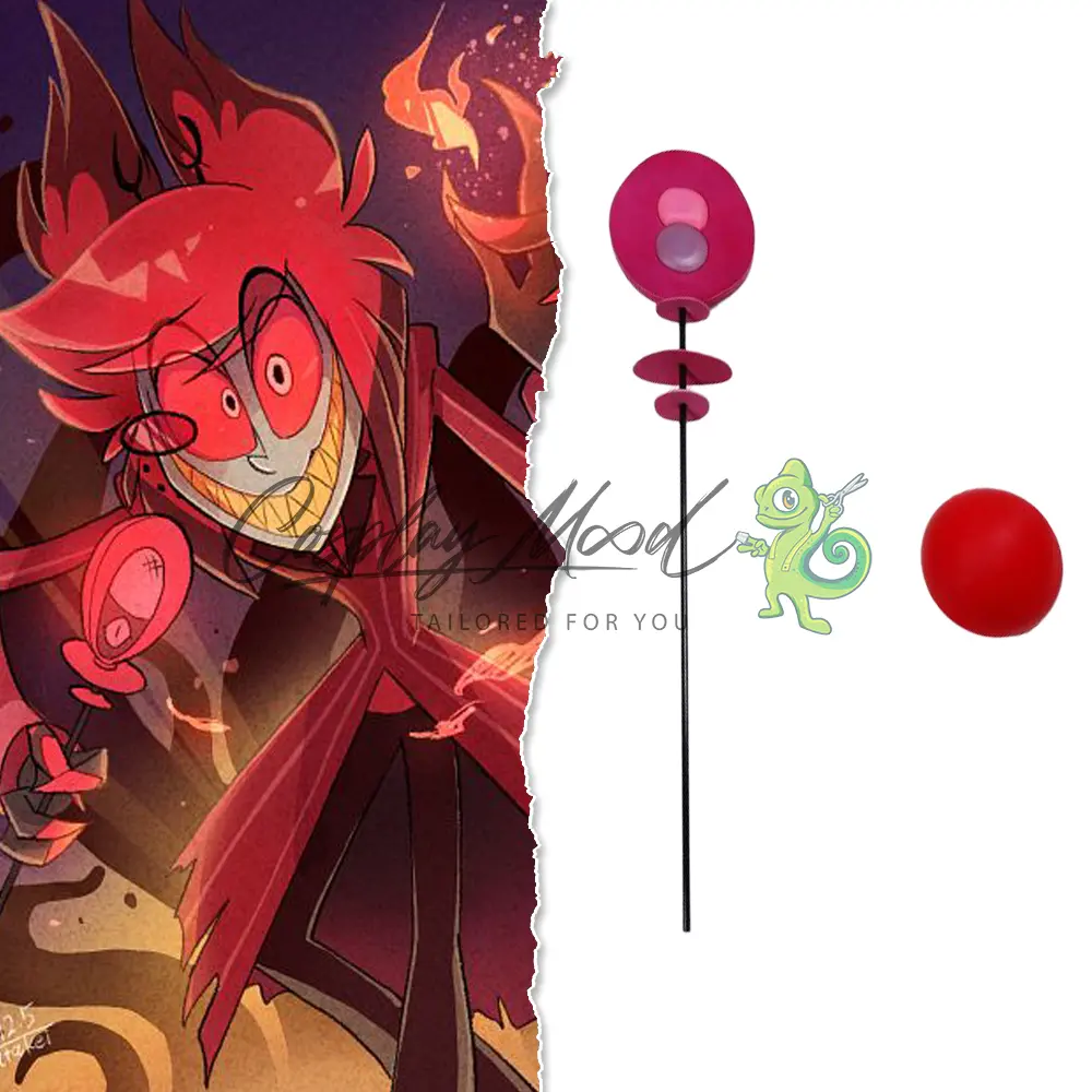 Accessorio Cosplay Bastone Alastor Hazbin Hotel - immagine 3