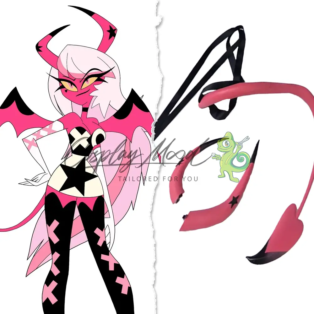 Accessorio Cosplay Corna e Coda Verosika Helluva Boss - immagine 3