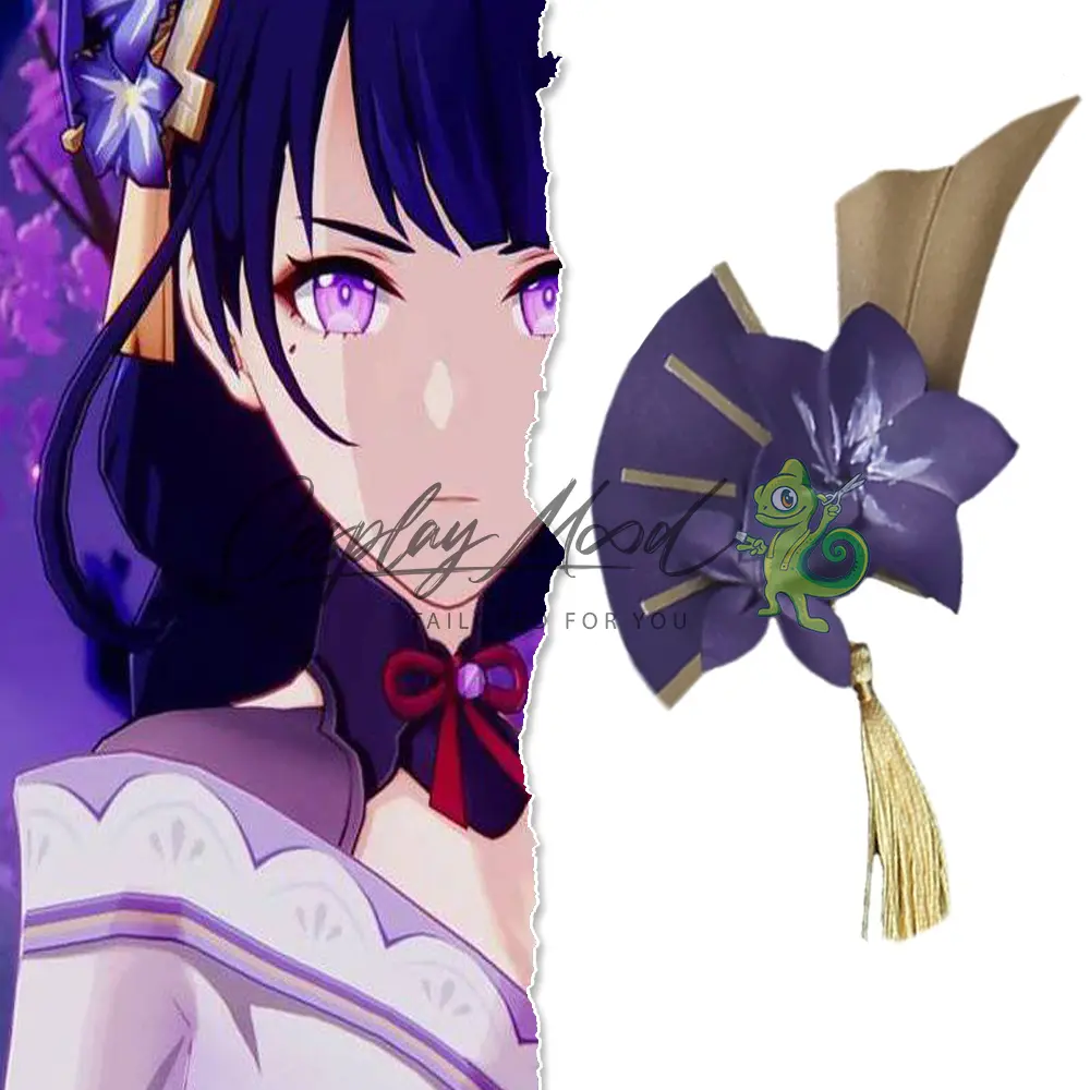 Accessorio Cosplay Forcina Raiden Shogun Genshin Impact - immagine 3