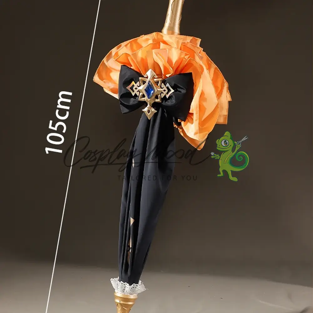 Accessorio Cosplay Ombrello Navia Genshin Impact - immagine 6