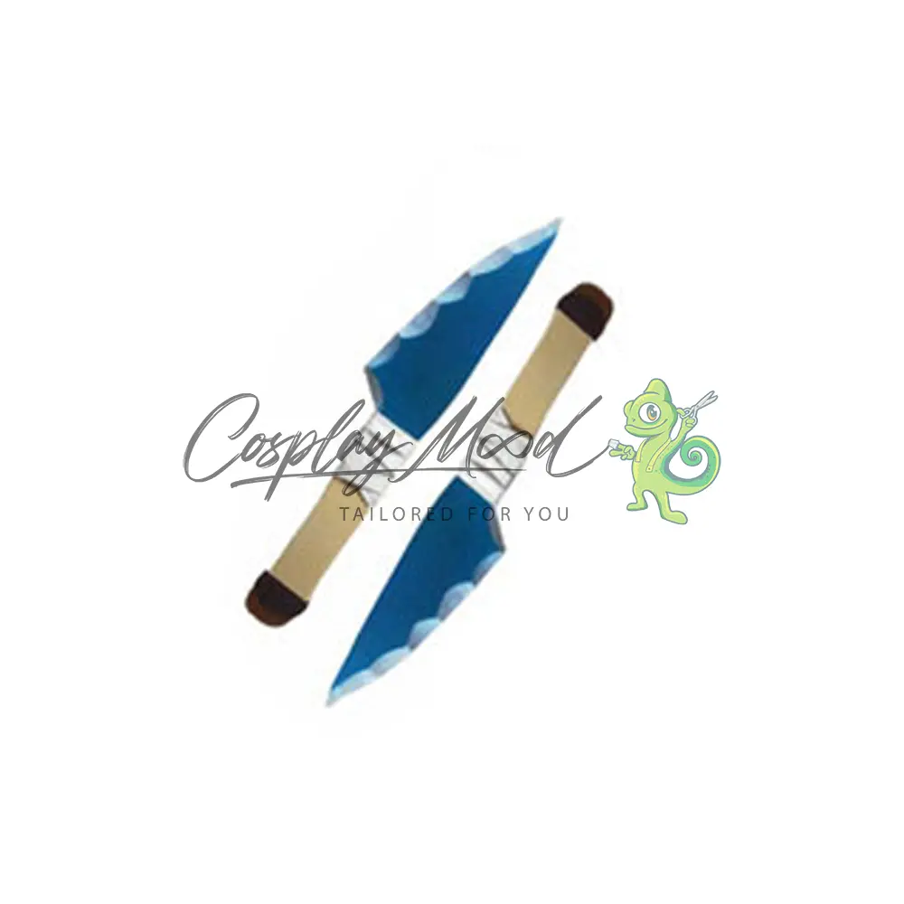 Accessorio Cosplay Scudo e Pugnali Kohaku Dr.Stone - immagine 6