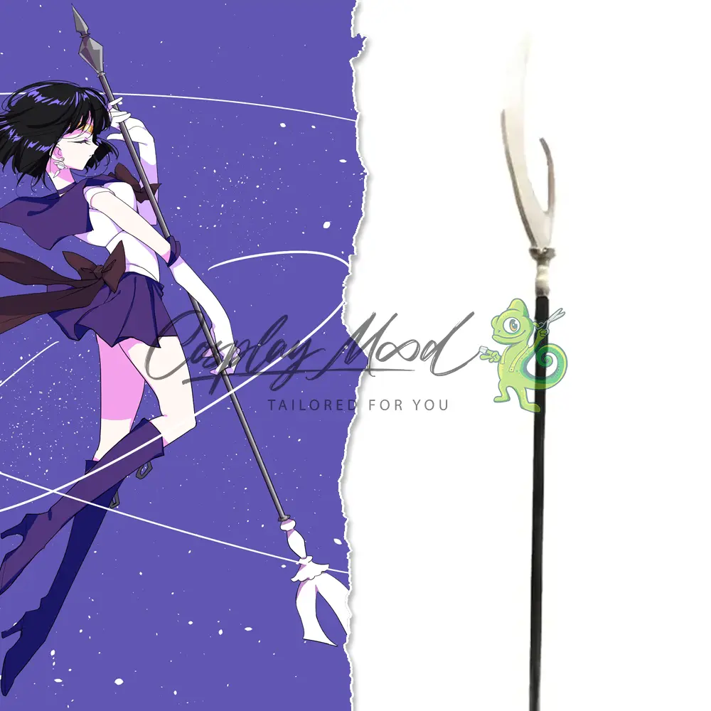 Accessorio Cosplay Falce del Silenzio Sailor Saturn Sailor Moon - immagine 3