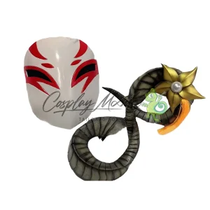 Accessorio Cosplay Maschera e corna Kindred Spirit Blossom Skin League of Legends