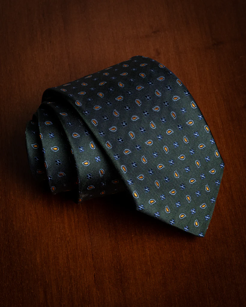 Cravatta con Paisley e Fiori - immagine 4