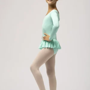 Body bambina con gonnellino e manica lunga mod. 164/A