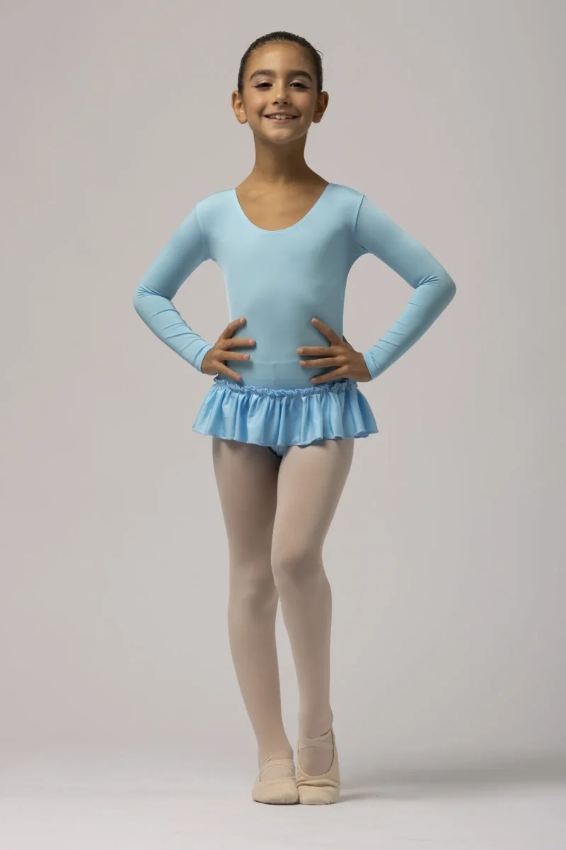 Body Bambina con gonnellino e manica lunga mod. 166