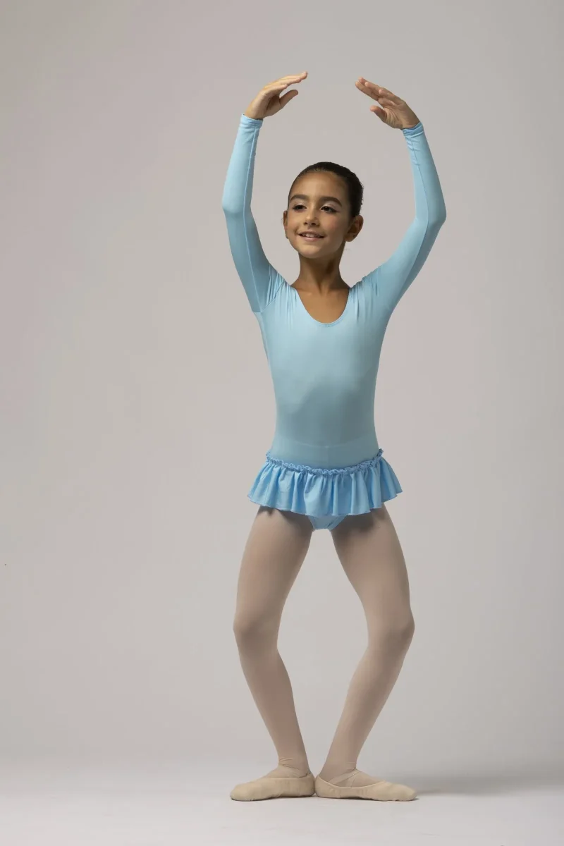 Body Bambina con gonnellino e manica lunga mod. 166 - immagine 3