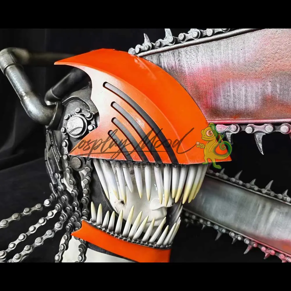Accessorio Cosplay Casco Chainsaw Man Premium - immagine 6