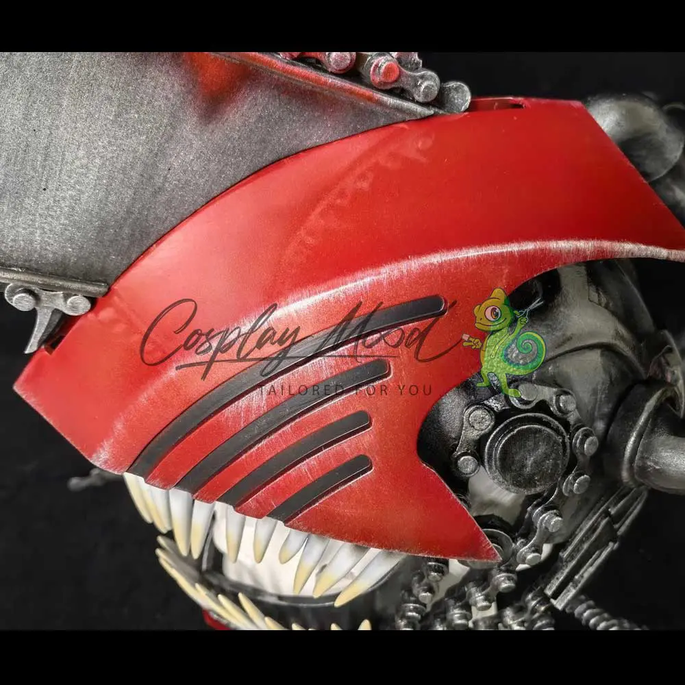 Accessorio Cosplay Casco Chainsaw Man Premium - immagine 7