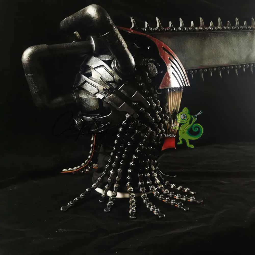 Accessorio Cosplay Casco Chainsaw Man Premium - immagine 8