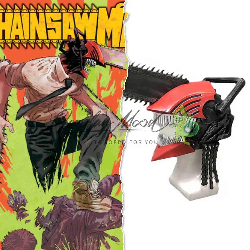 Accessorio Cosplay Casco e lame Chainsaw Man - immagine 3