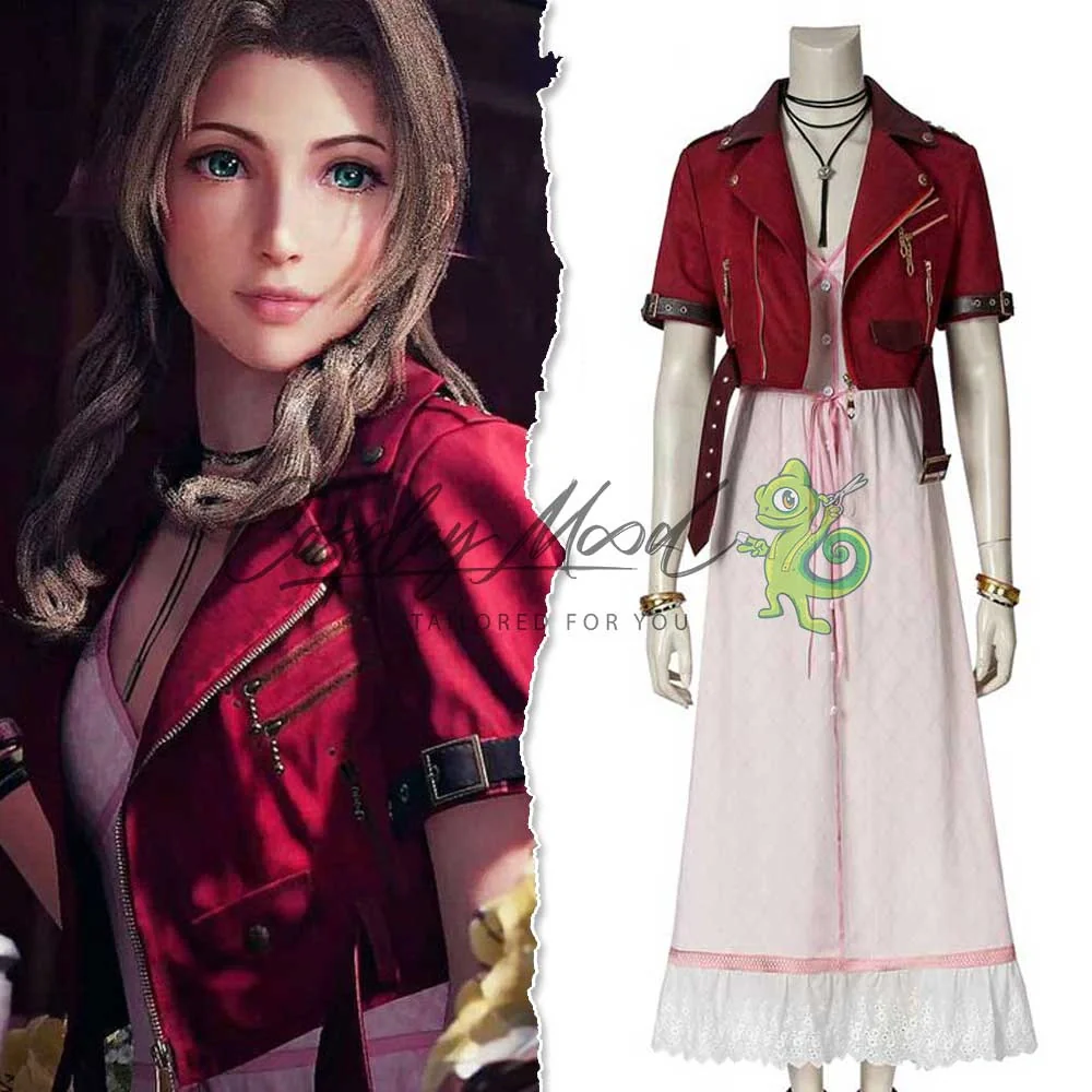 Costume Cosplay Aerith Gainsborough Final Fantasy VII Remake - immagine 3
