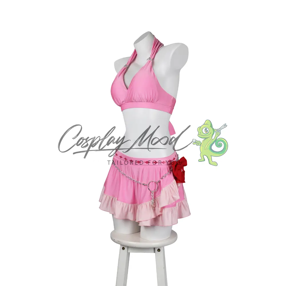 Costume Cosplay Aerith Gainsborough Costume da bagno Final Fantasy VII Remake - immagine 4
