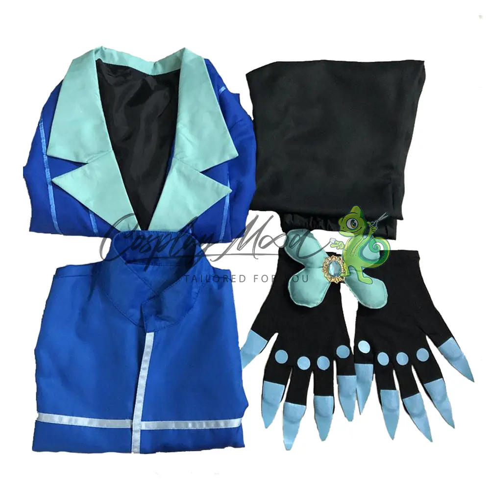 Costume Cosplay Alastor Versione Blu 2P Hazbin Hotel - immagine 7