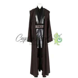 Costume Cosplay Anakin Skywalker tunica marrone Star Wars La Vendetta dei Sith