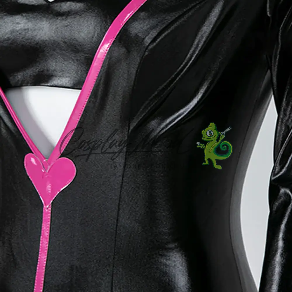 Costume Cosplay Angel Dust Body Nero Hazbin Hotel - immagine 8