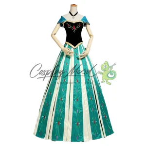 Costume Cosplay Anna Outfit Incoronazione Frozen Disney