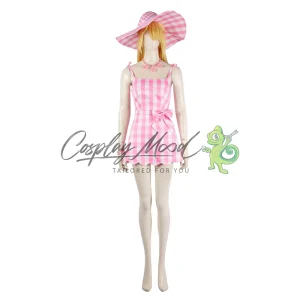 Costume Cosplay Barbie vestito cuore Barbie il film