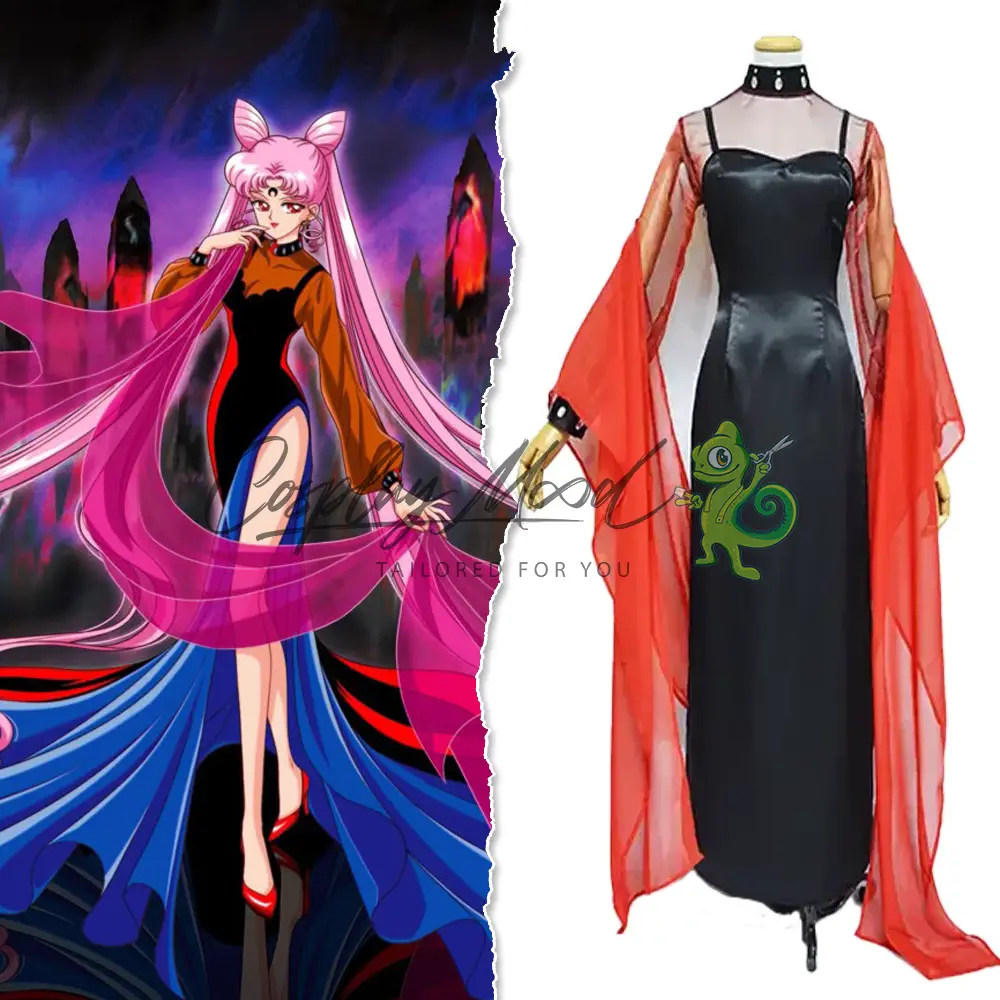 Costume Cosplay Black Lady Chibiusa Sailor Moon - immagine 3