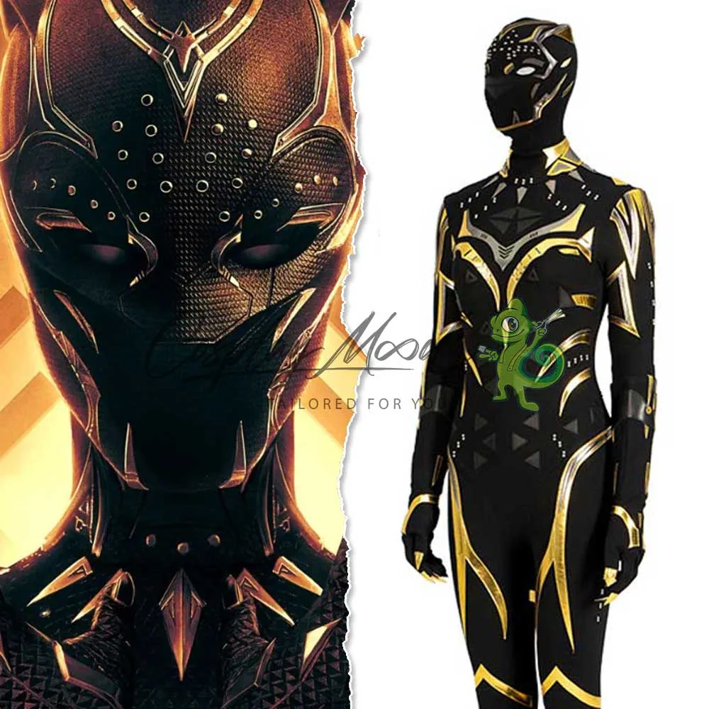 Costume Cosplay Black Panther Wakanda Forever Marvel - immagine 3