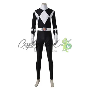 Costume Cosplay Black Ranger Mighty Morphin Power Rangers
