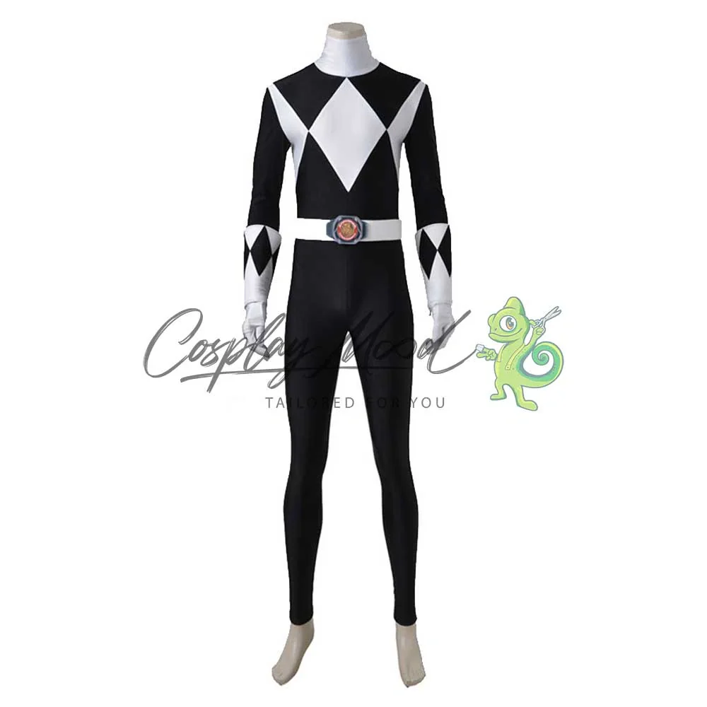 Costume Cosplay Black Ranger Mighty Morphin Power Rangers