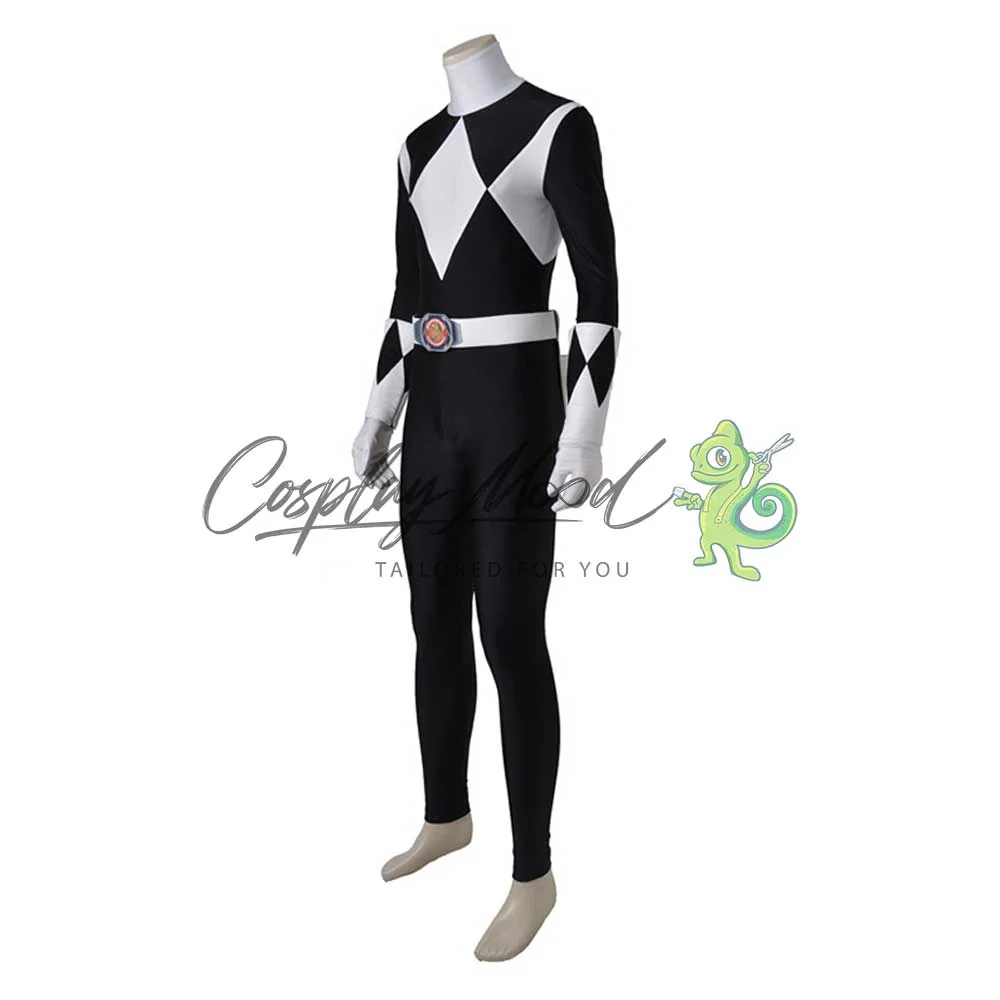 Costume Cosplay Black Ranger Mighty Morphin Power Rangers - immagine 4