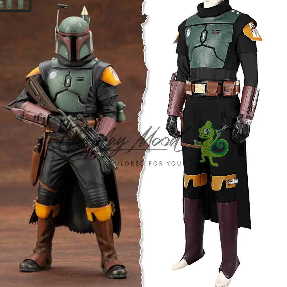 Costume Cosplay Boba Fett Star Wars The Book of Boba Fett - immagine 3