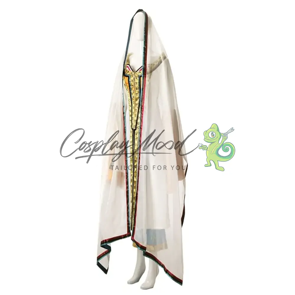 Costume Cosplay Jasmine Abito bianco Aladdin il film Disney