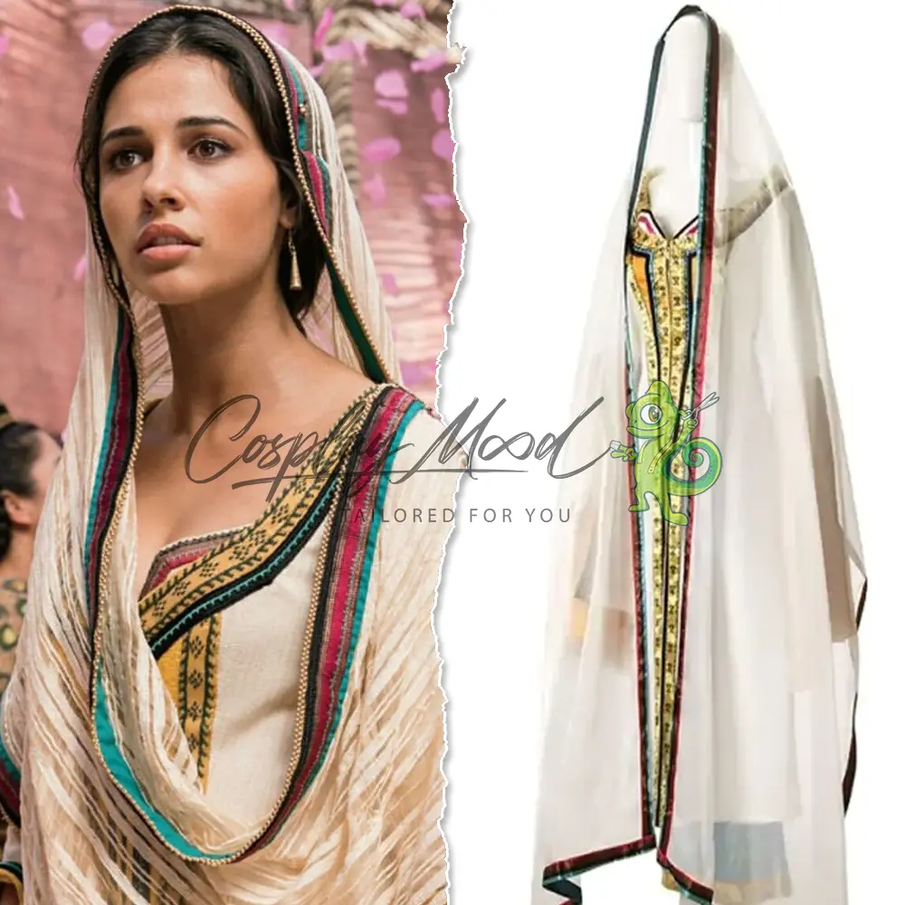 Costume Cosplay Jasmine Abito bianco Aladdin il film Disney - immagine 3