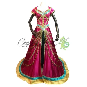 Costume Cosplay Principessa Jasmine Abito lungo Aladdin Il Film Disney