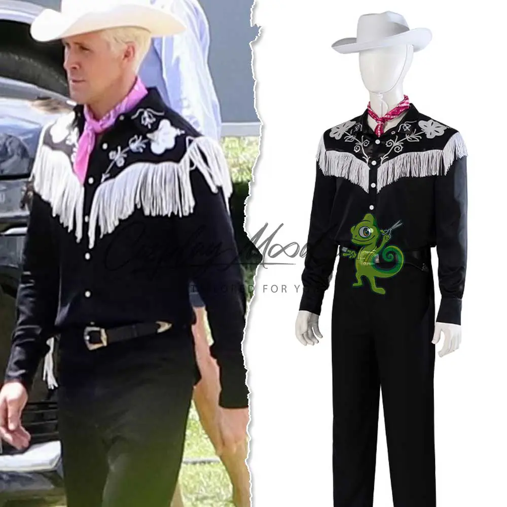 Costume Cosplay Ken Cowboy Outfit Barbie il film - immagine 3