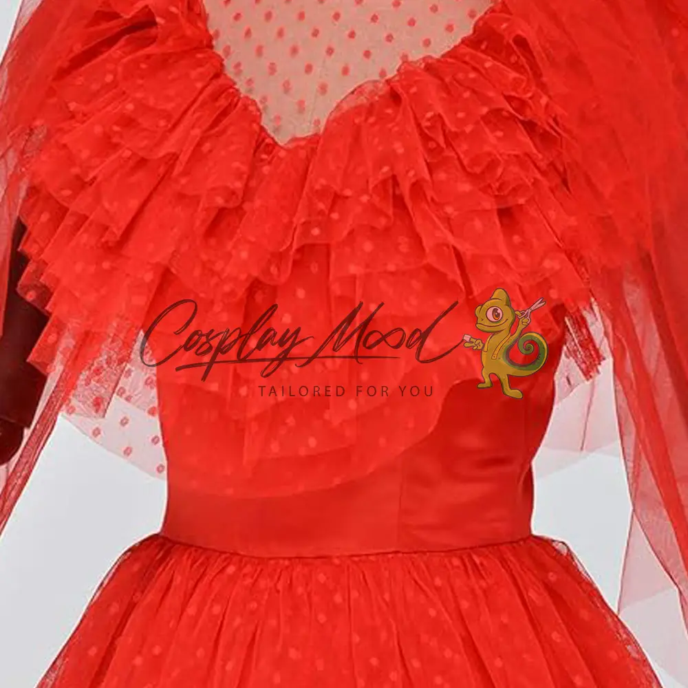 Costume Cosplay Lydia Deedz Abito da cerimonia Beetlejuice 1988 - immagine 9