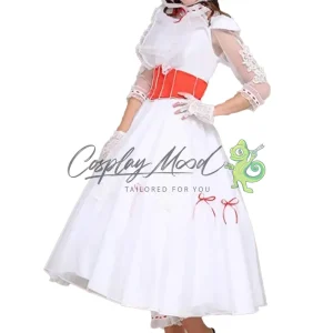 Costume Cosplay Mary Poppins Vestito corto Disney