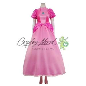 Costume Cosplay Principessa Peach Super Mario Bros il Film