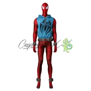 Costume Cosplay Scarlet Spider Ben Reilly Spider-Man Across the spiderverse