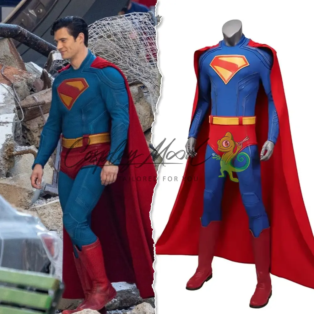 Costume Cosplay Super Man New Edition Superman DCU - immagine 3