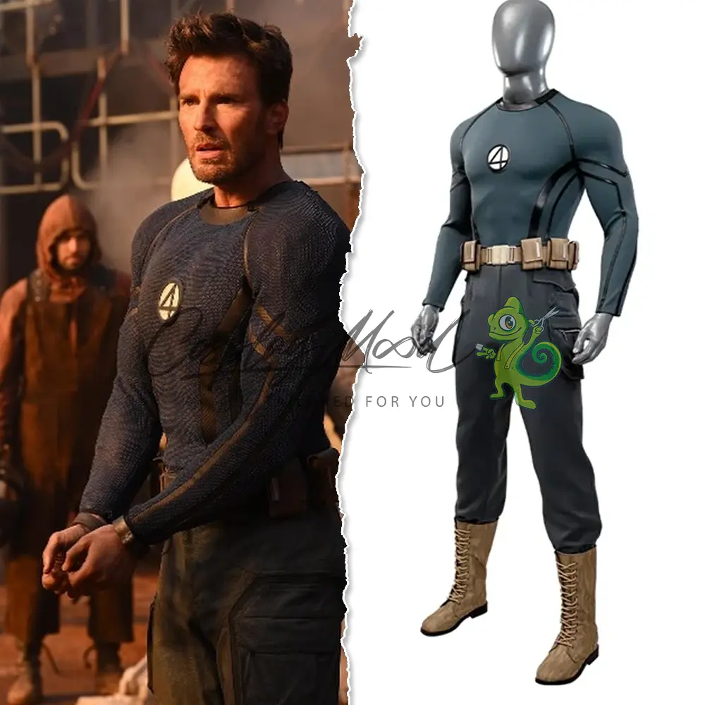 Costume Cosplay Torcia Umana Deadpool 3: Deadpool e Wolverine Marvel - immagine 3