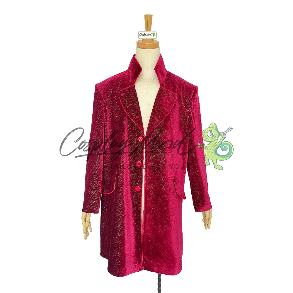 Costume Cosplay Willy Wonka Giacca La Fabbrica di Cioccolato