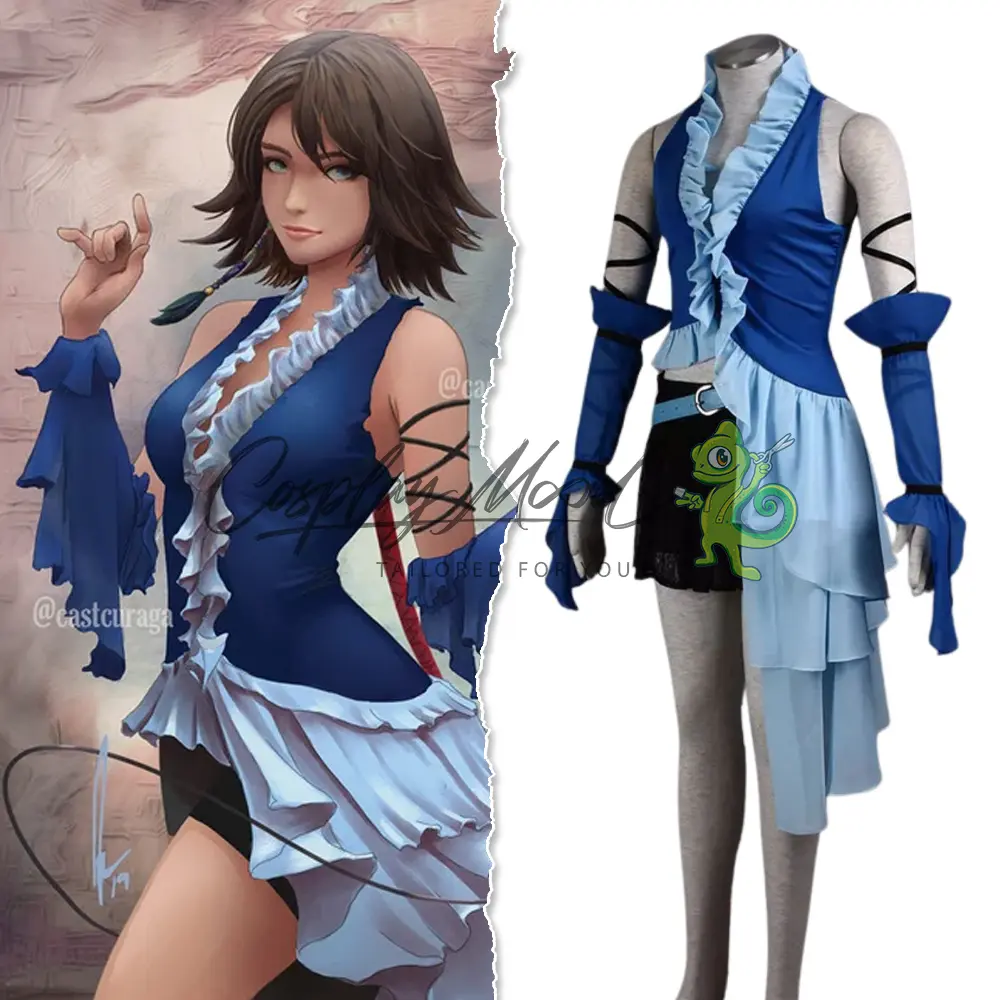 Costume Cosplay Yuna Soubrette Final Fantasy X-2 - immagine 3