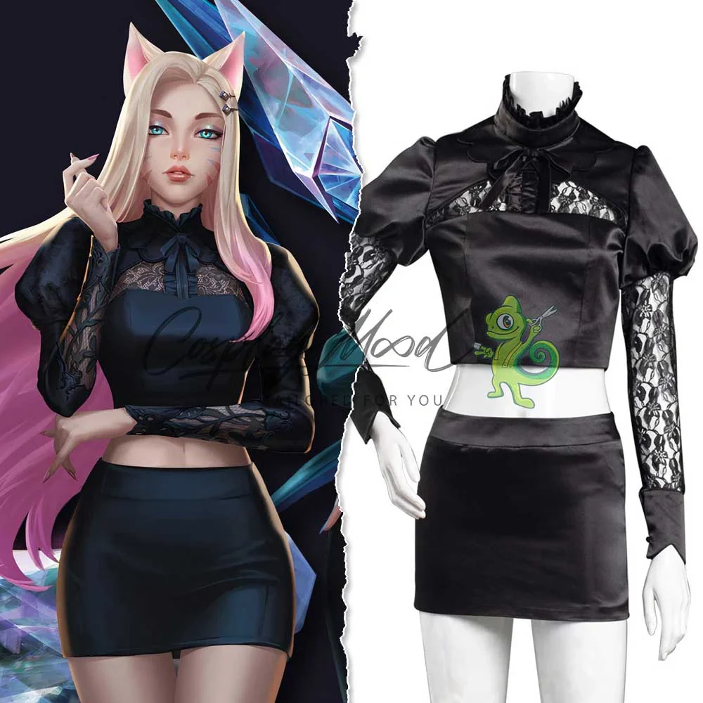 Costume Cosplay Ahri The Baddest KDA Skin League of Legends - immagine 3