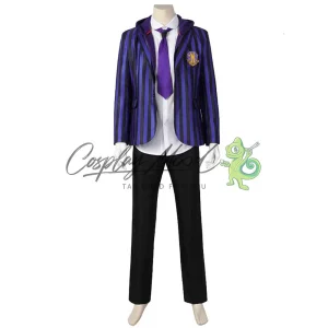 Costume Cosplay Ajax Petropolus divisa scolastica Wednesday serie Netflix