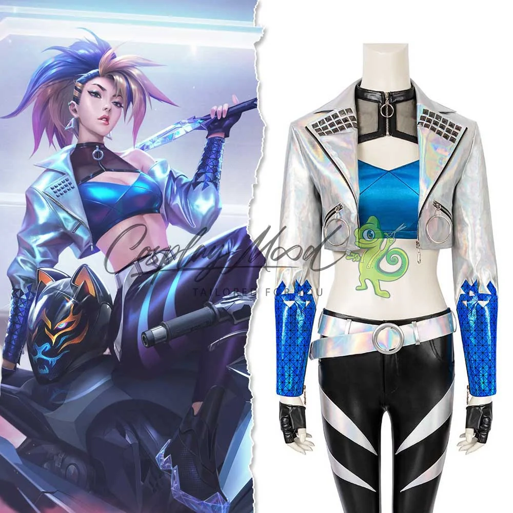 Costume Cosplay Akali KDA All Out Skin League of Legends - immagine 3