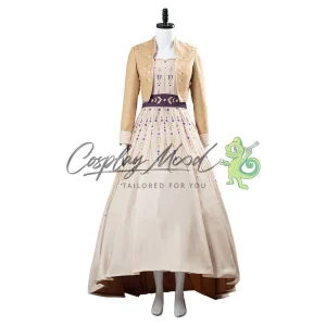 Costume Cosplay Anna Abito Crema Frozen II Disney
