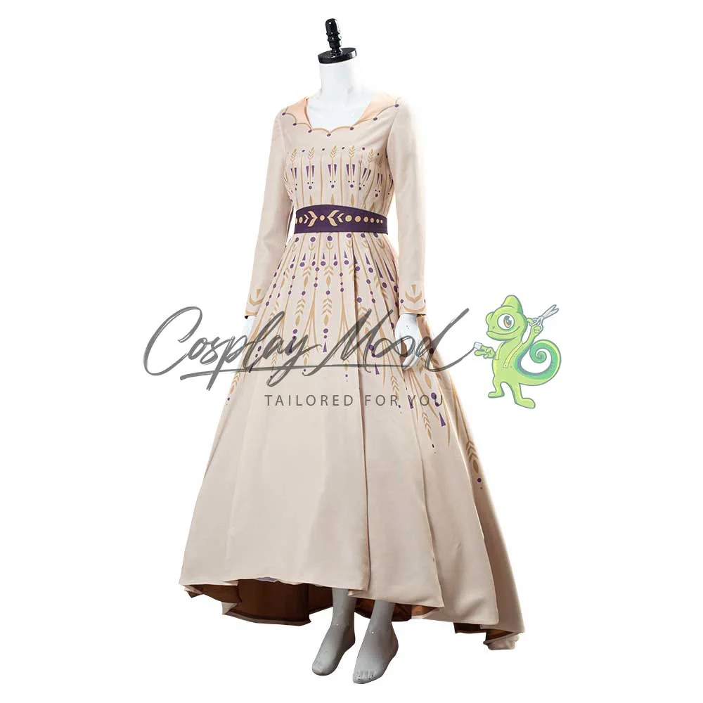 Costume Cosplay Anna Abito Crema Frozen II Disney - immagine 8