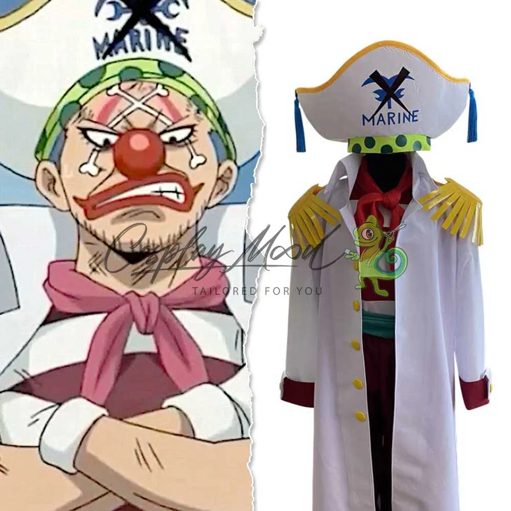 Costume Cosplay Buggy il Clown Marineford One Piece - immagine 3