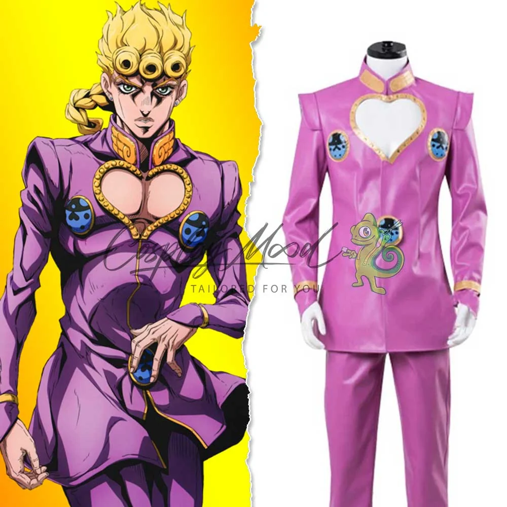 Costume Cosplay Giorno Giovanna pink outfit JoJo's bizarre adventure parte 5 Vento Aureo - immagine 3