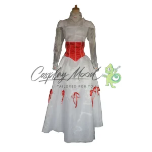 Costume Cosplay Mary Poppins Vestito lungo Disney